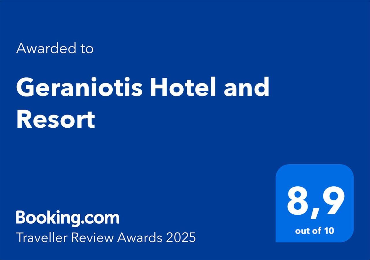 Geraniotis Hotel And Resort Platanias  Exterior photo